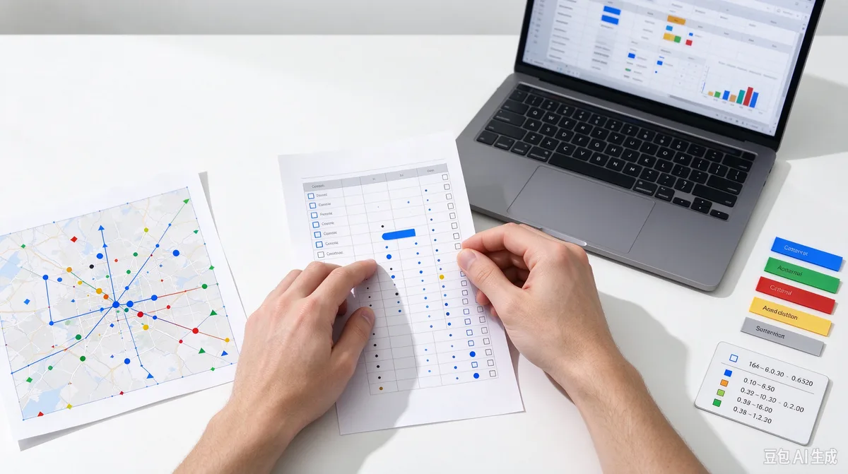 Excel 点位数据上图前需要整理什么配图